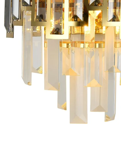 Бра IMPERIUM 76018/2W GOLD PLATED Natali Kovaltseva прозрачный золотой на 2 лампы, основание золотое в стиле классический фото 2